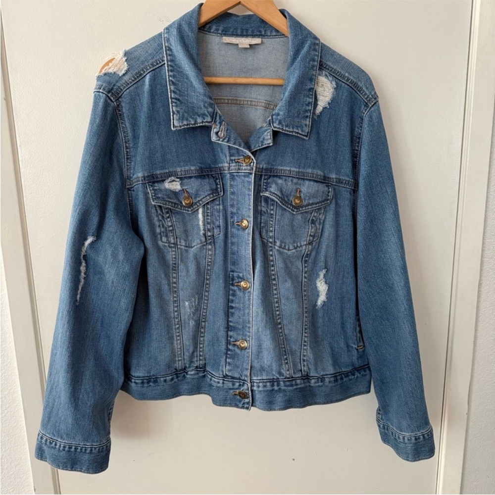 Woman Within Jean Jacket
